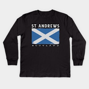 St Andrews Scotland Kids Long Sleeve T-Shirt